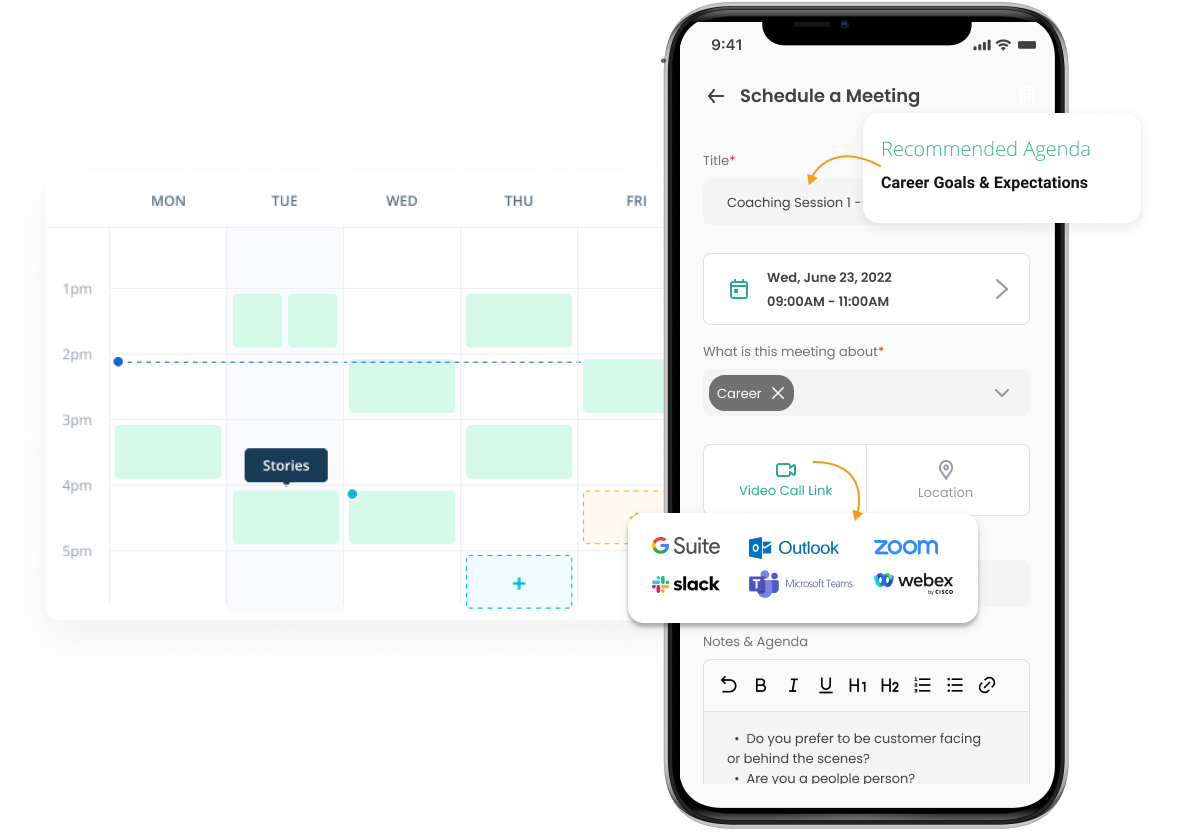 meeting scheduler with integrations and agenda-1-1